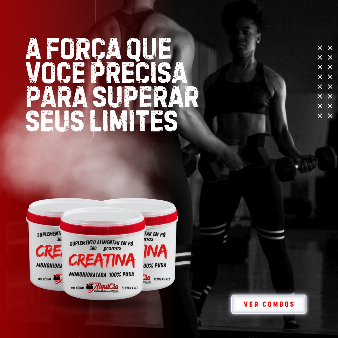 Criativos Creatina (feed) - AlquiCia Manipulação