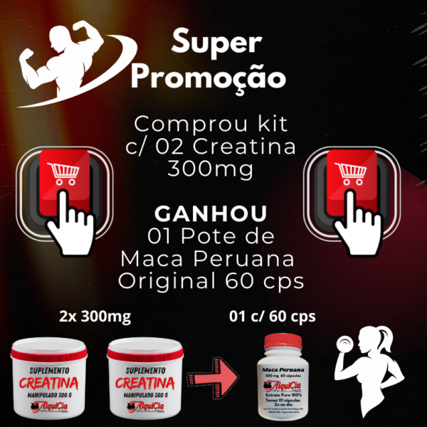 Promo Creatina 2x 300mg