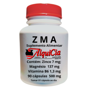 ZMA 500mg é um composto de Zinco Magnésio e Vitamina B6